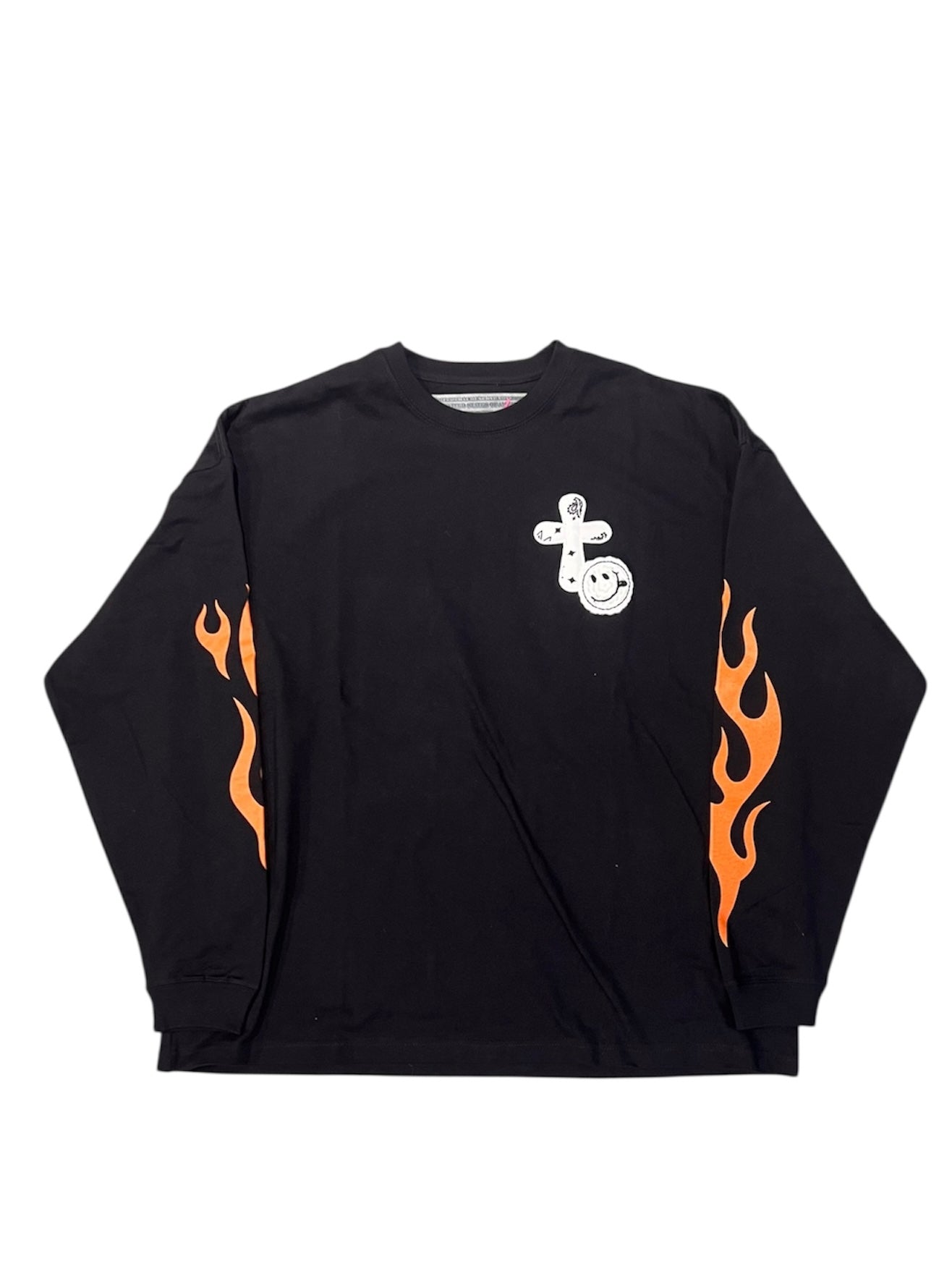 ファイヤーパターン ワイルドシルエットLSシャツ