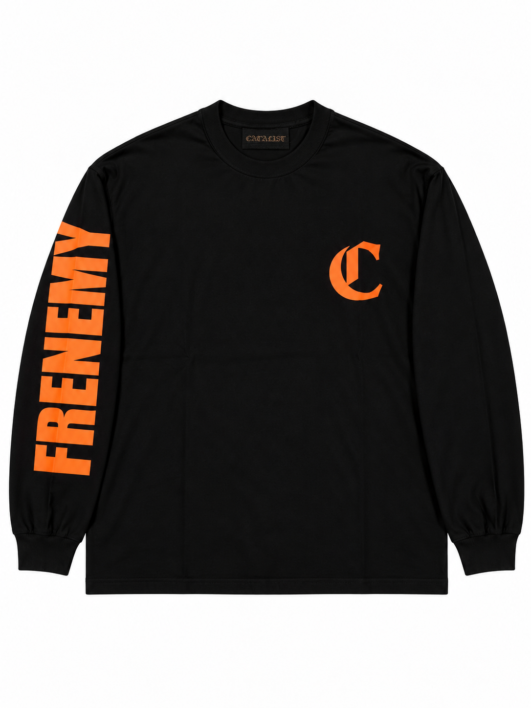 FRENEMY L/S TEE(BLACK×ORANGE)