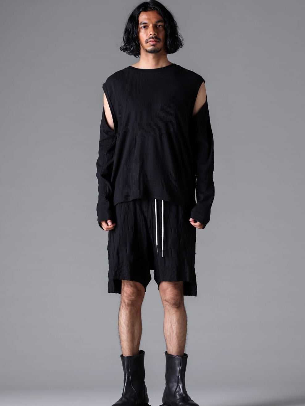 DEFORMED STRIPE PATTERN SHIVA LONG SLEEVE
