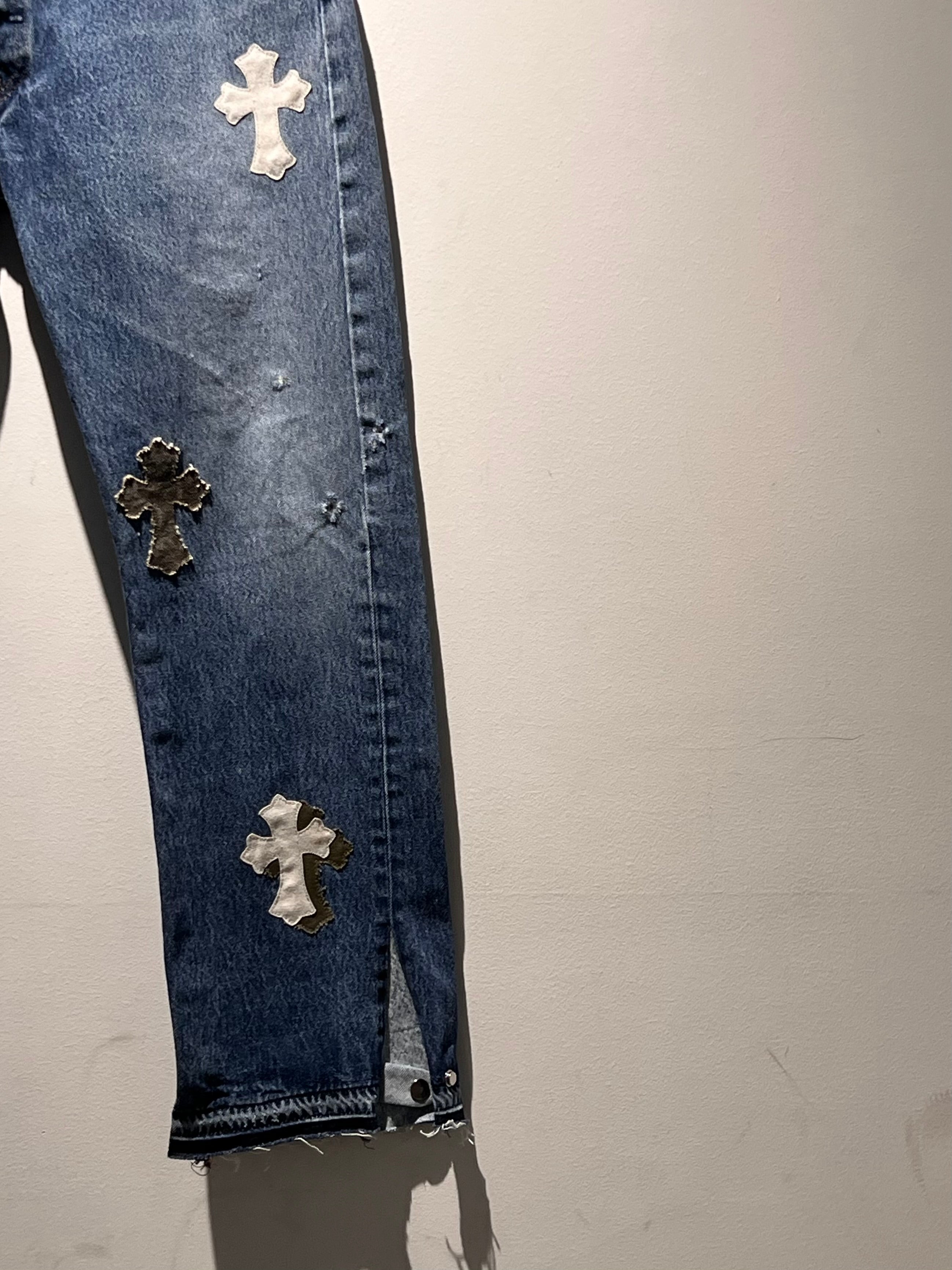 REMAKE CROS PATCH 2WAY DENIM