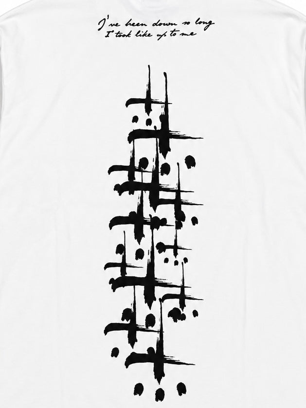 FRENEMY L/S TEE(WHITE×BLACK)