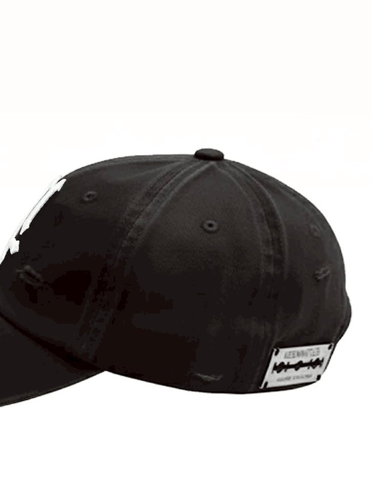 Distress Baseball Cap ''M''(BLACK)