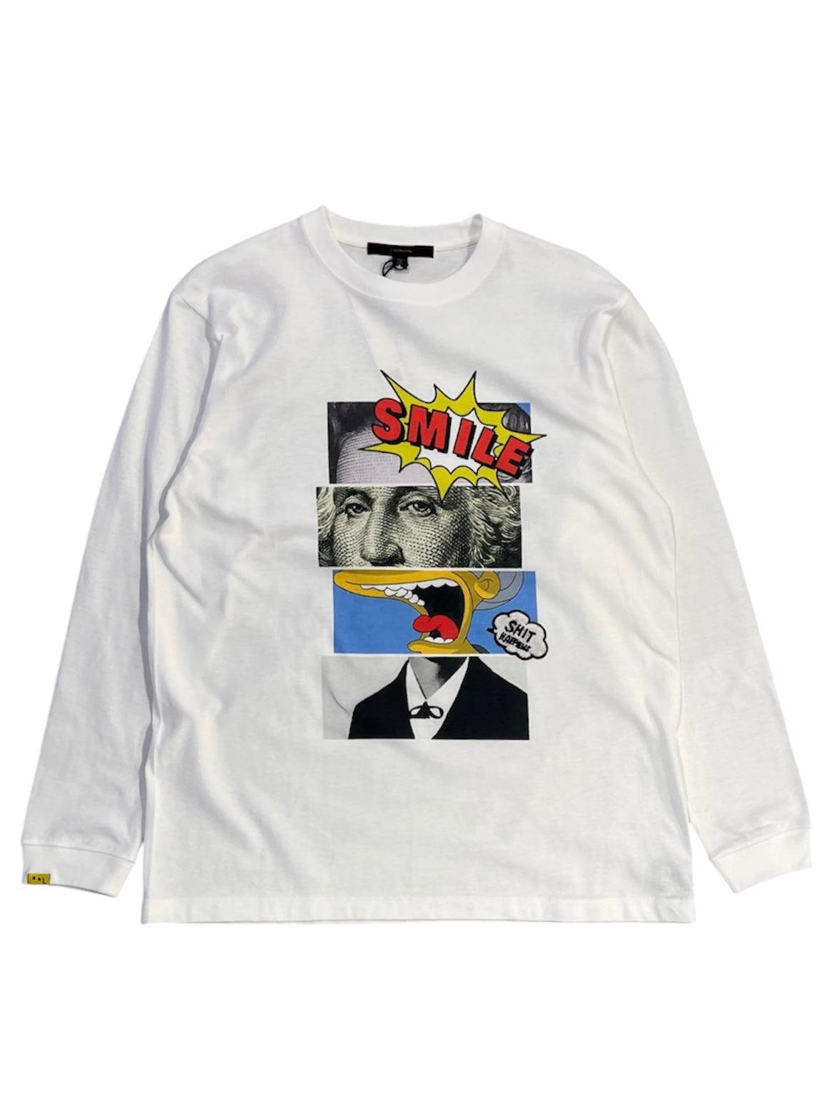 ブロックコラージュ&パッチ LSシャツ