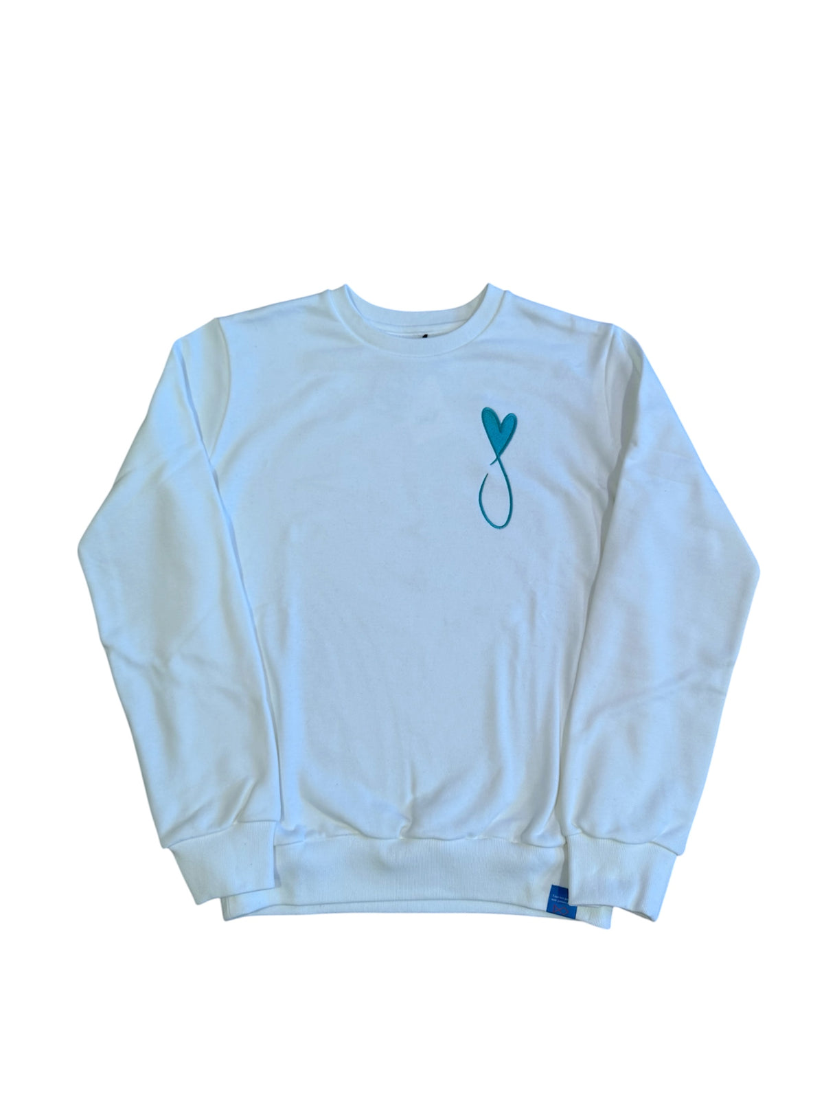 Tiphanie Big Logo Sweat/WHITE×BLUE