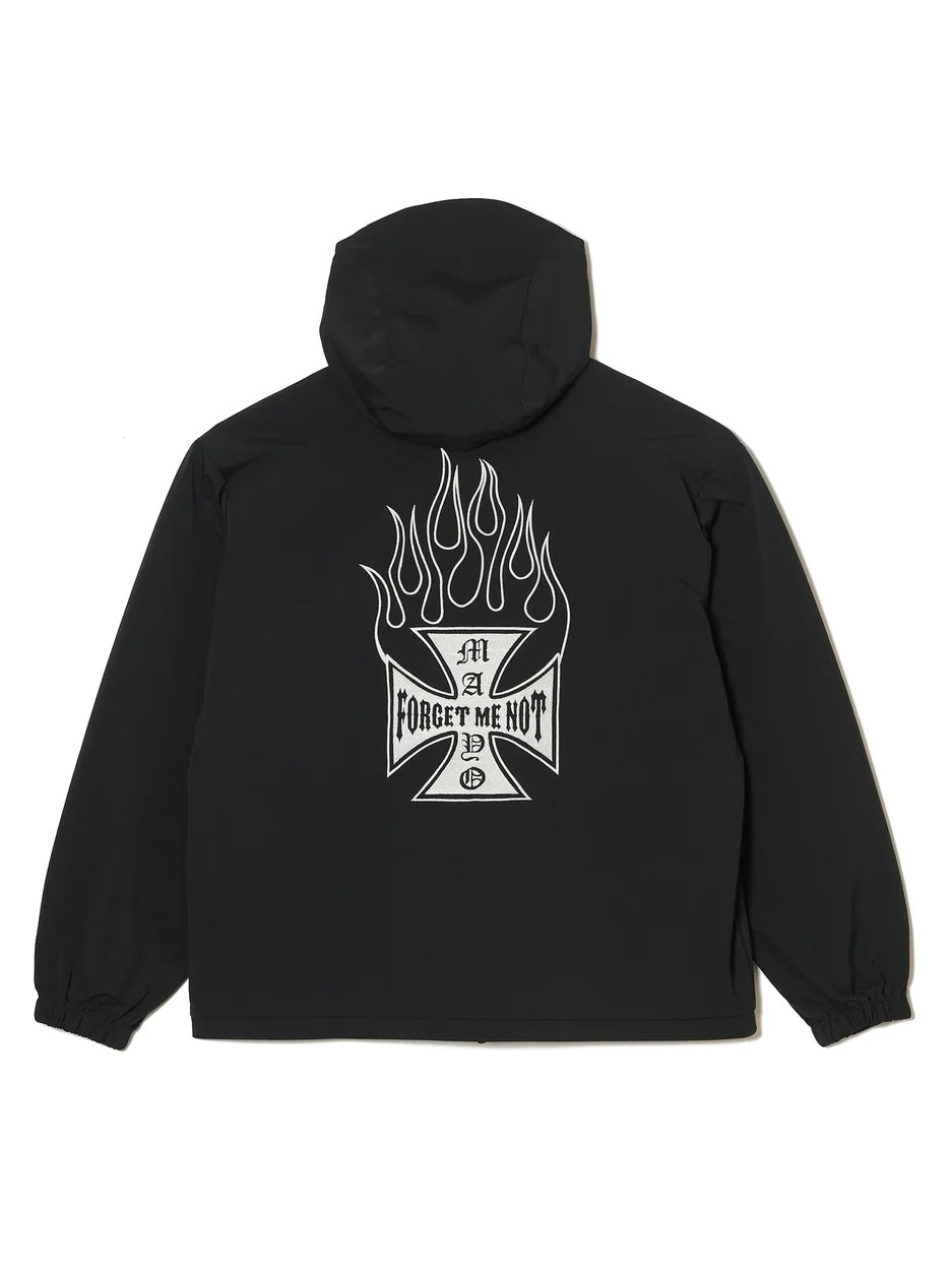 FIRE IRON CROSS EMBROIDERY NYLON JKT(BLACK)