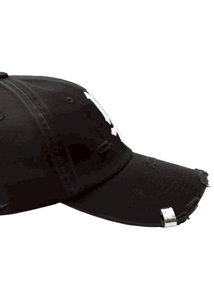 Distress Baseball Cap ''M''(BLACK)