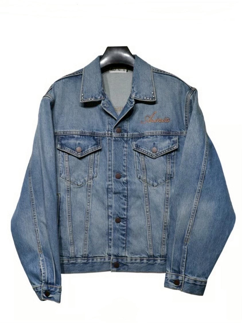 Unique piece custom denim jacket