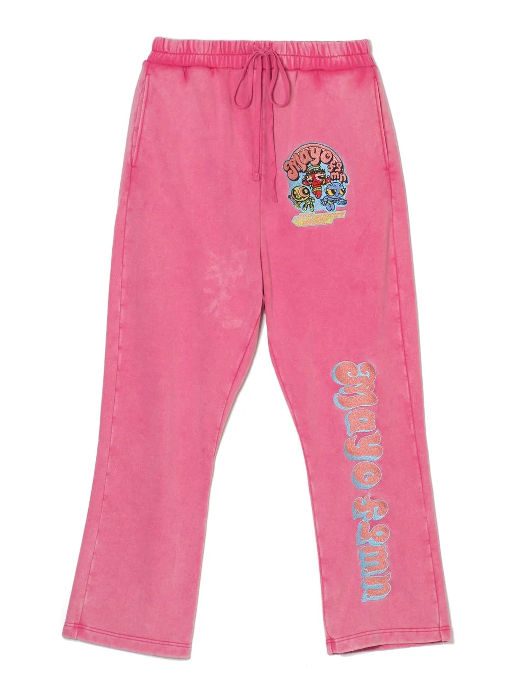 POWERPUFF MAYO EMBROIDERY SWEAT PANTS(PINK)