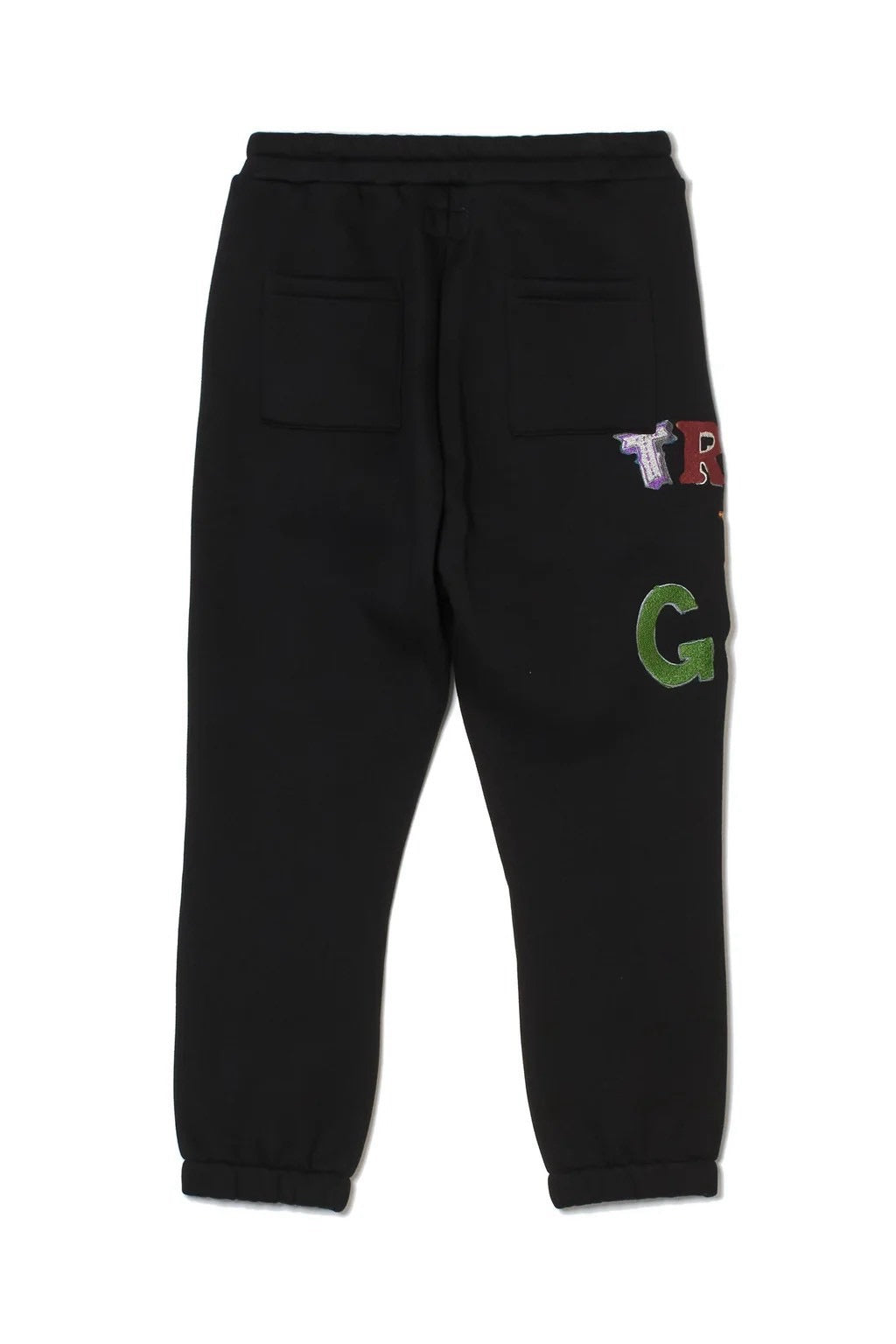TRUST IN GOD EMBROIDERY SWEAT PANTS/BLACK