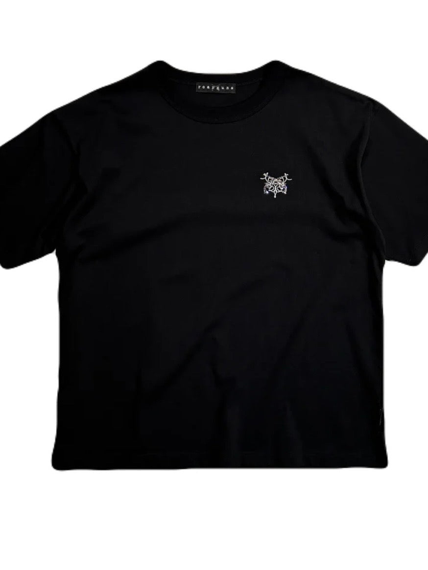 CROSSGUN EMBROIDERY x CRYSTAL T-SHIRT