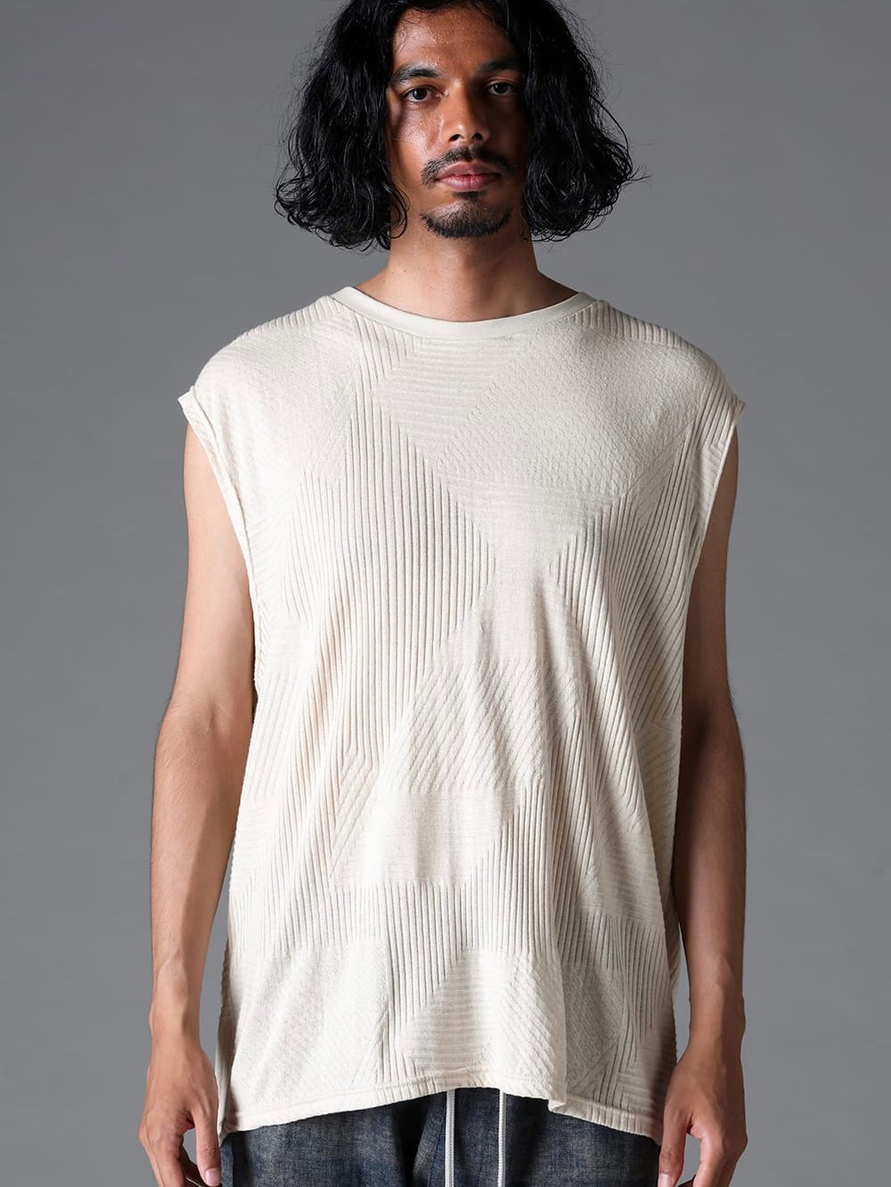 DEFORMED STRIPE PATTERN SHIVA LONG SLEEVE