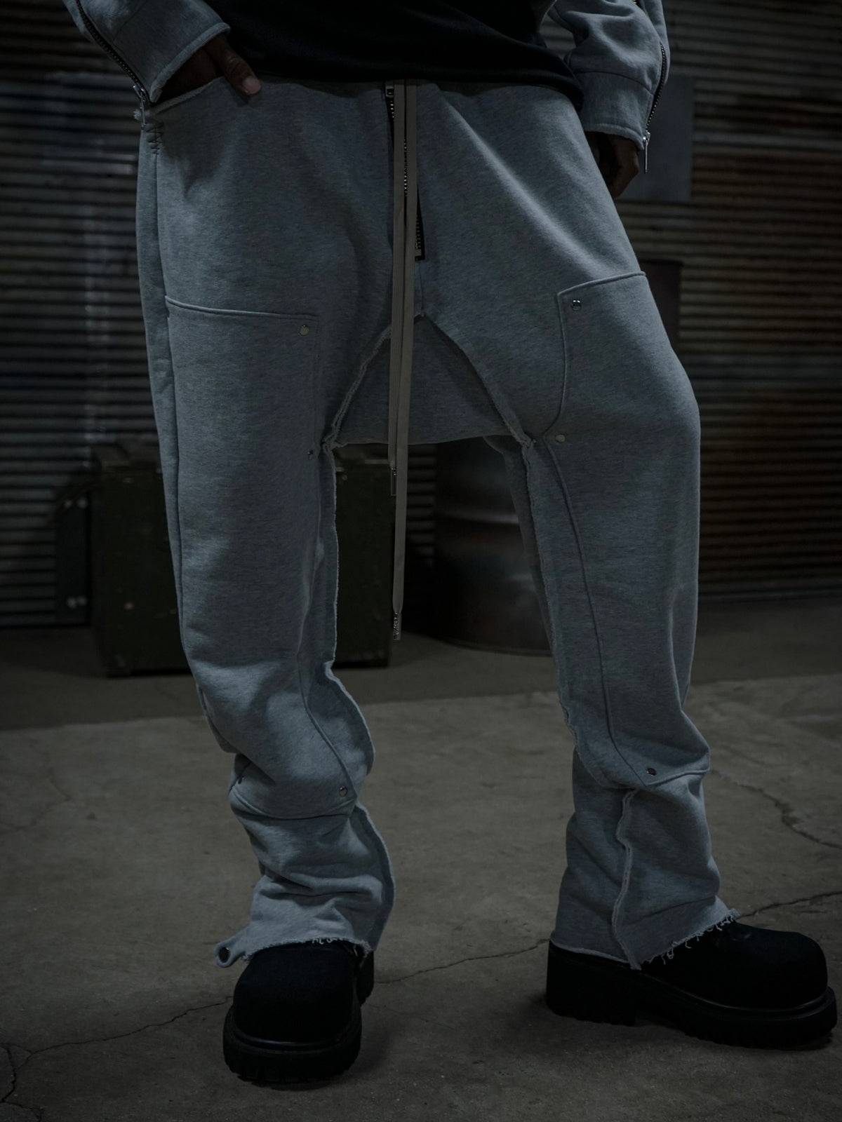 DOUBLE KNEE SAROUEL FROGMAN(GRAY)