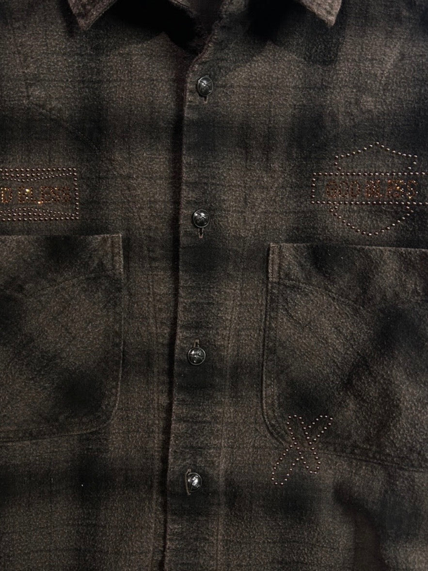 SHGGY CHECK SHIRT METAL