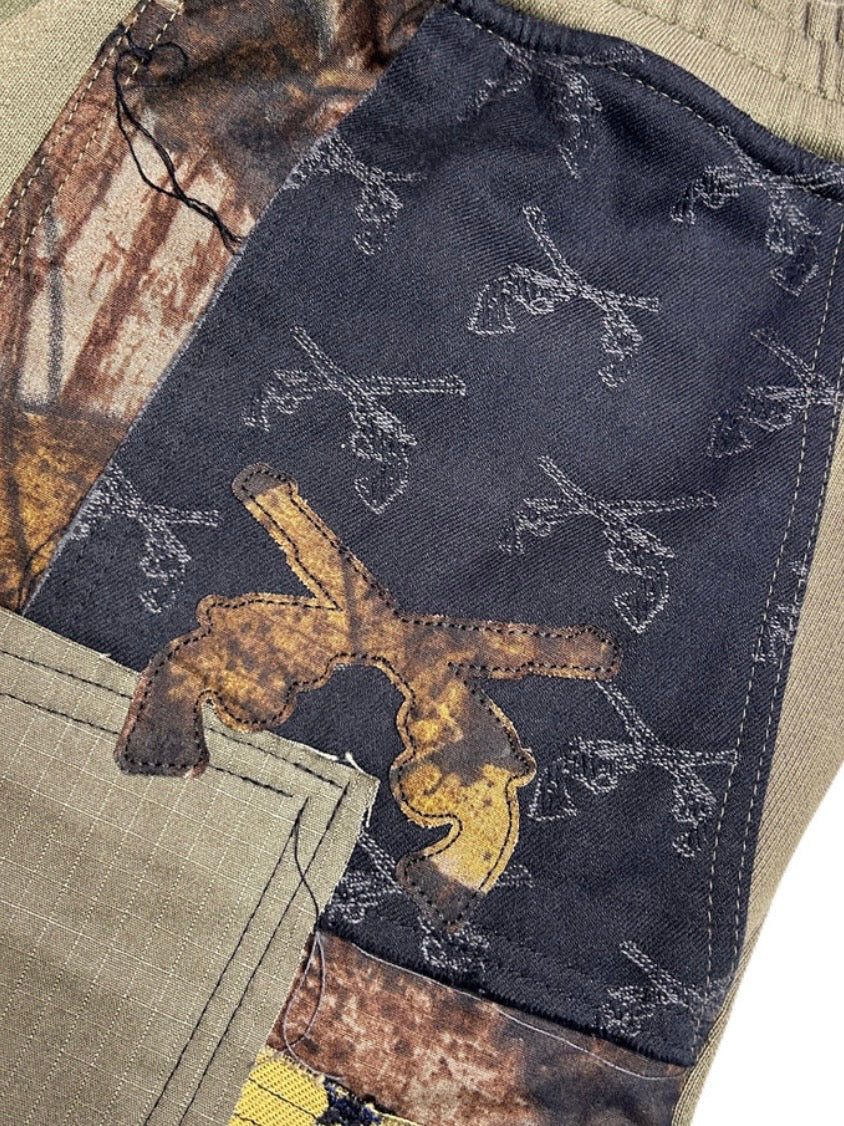 PATCH WORK REMAKE SHORTS