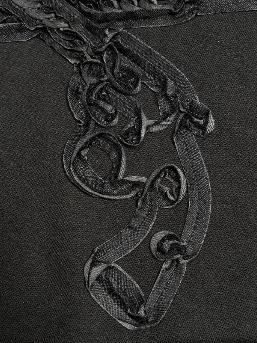 CROSSGUN TAPE EMBROIDERY T-SHIRT
