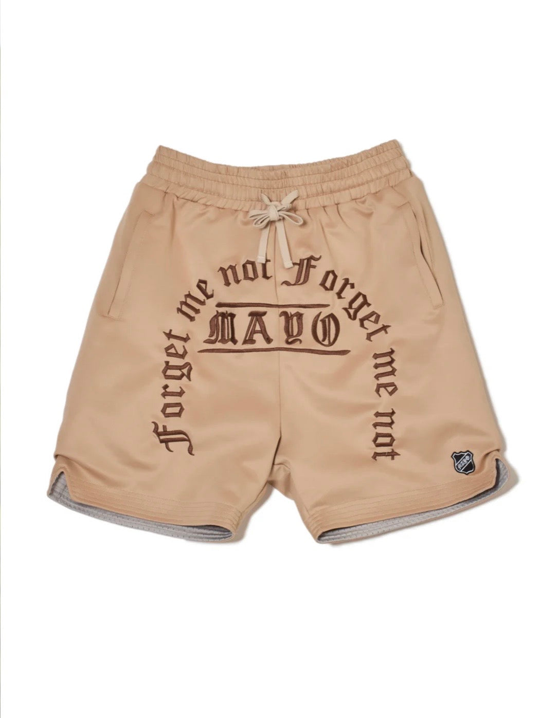 MAYO MESSAGE EMBROIDERY GAME SHORTS