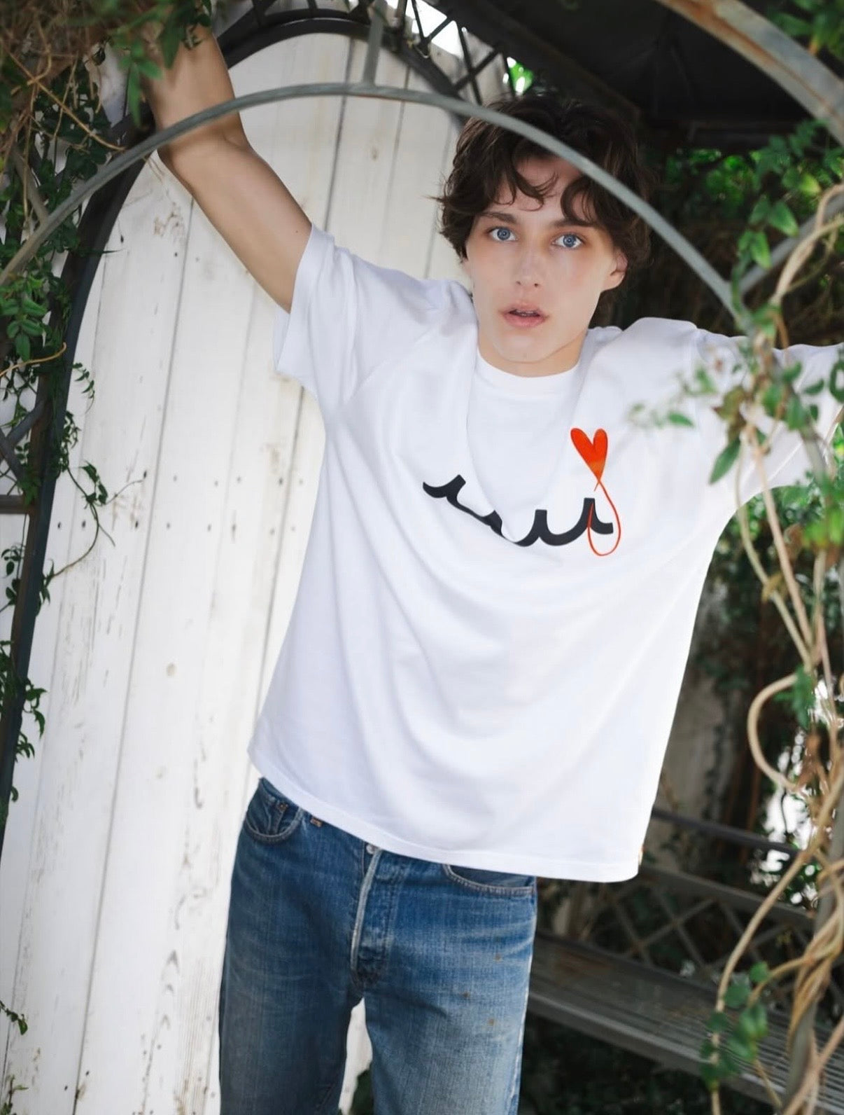 LEON×MAISON HONORE PARIS×MUTA MARINE 別注 ハートフィッシュ&ヴァーグ
/WHITE