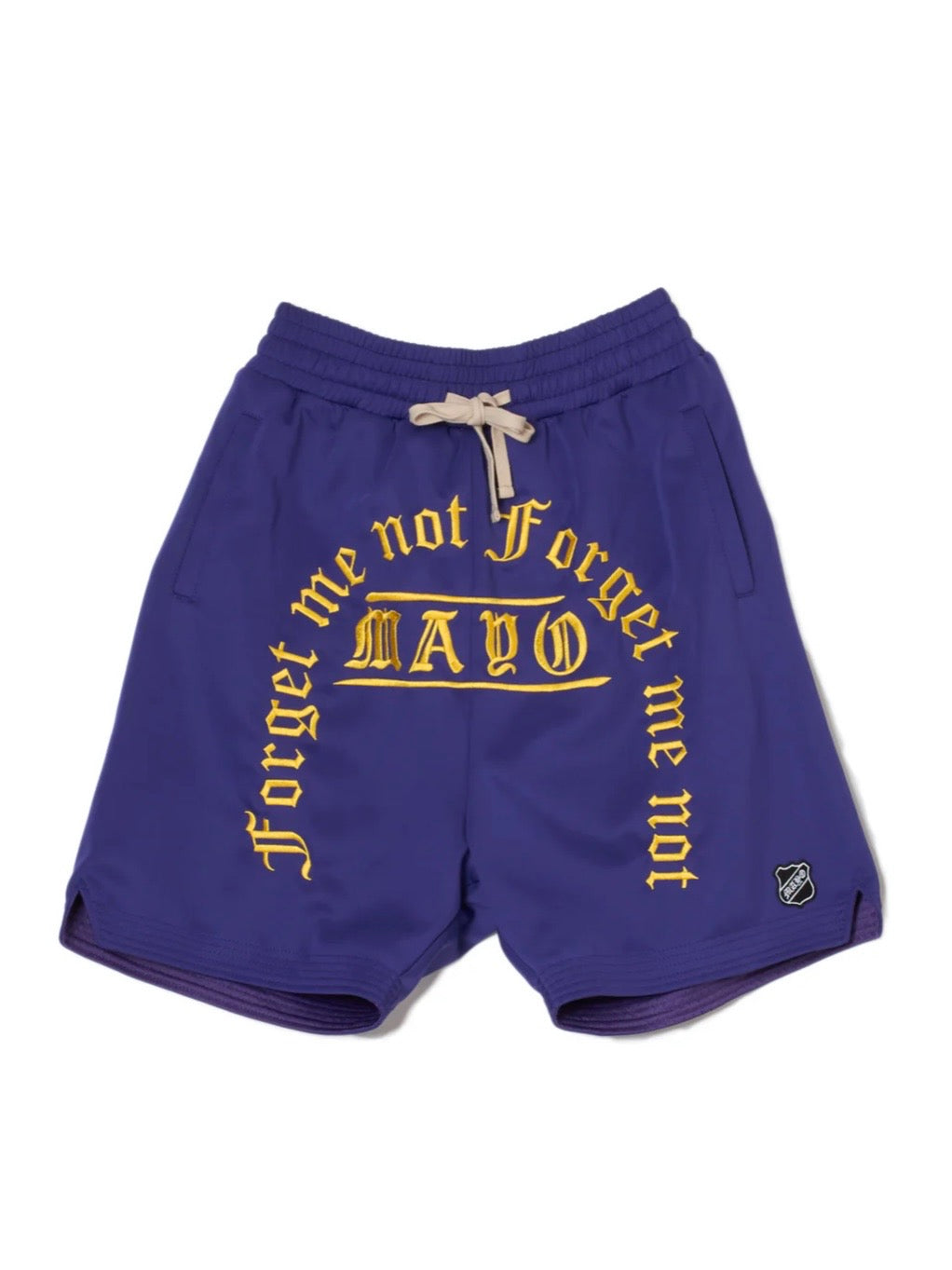 MAYO MESSAGE EMBROIDERY GAME SHORTS