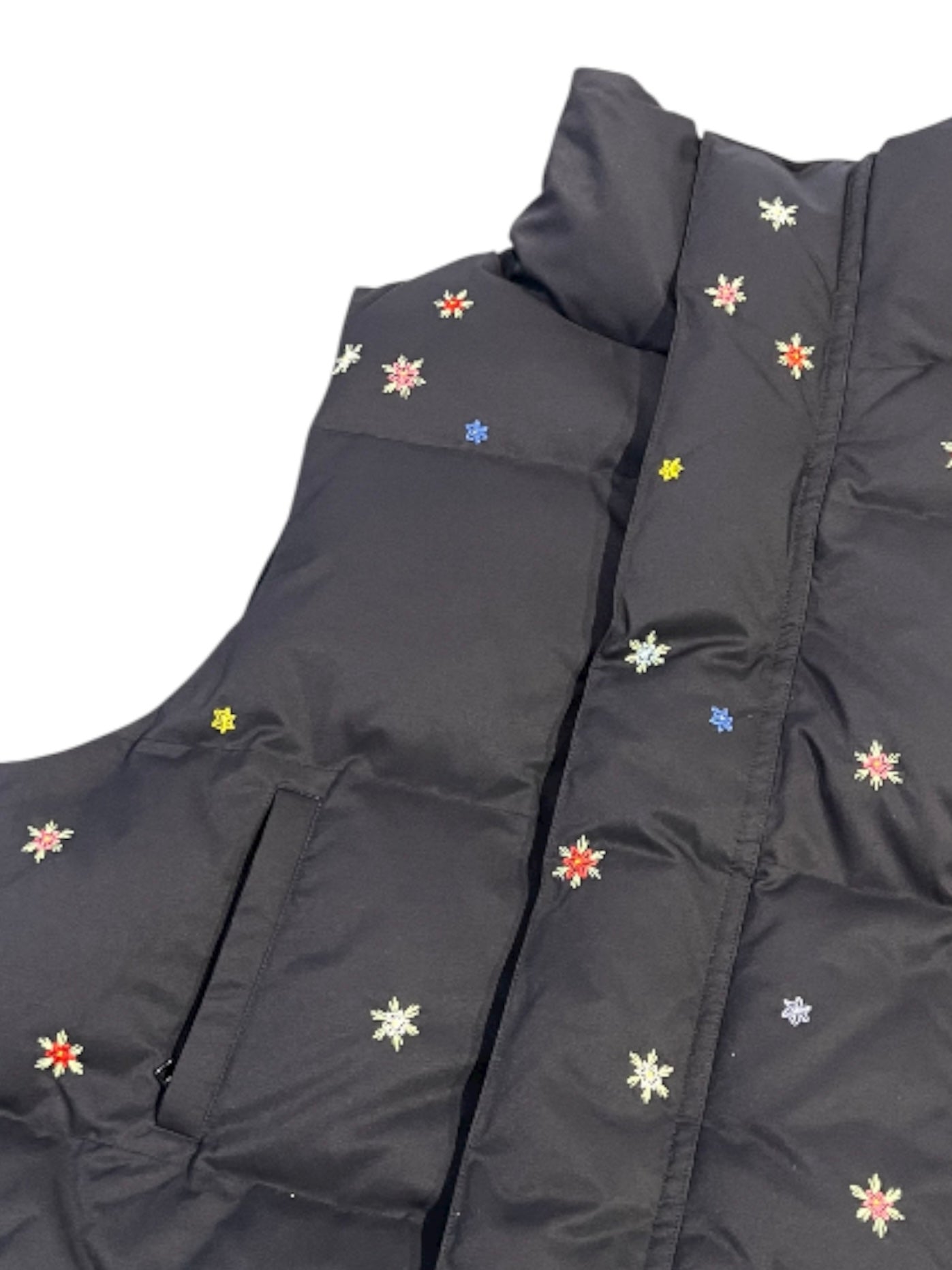 HAND GARDEN EMBROIDERY DOWN VEST