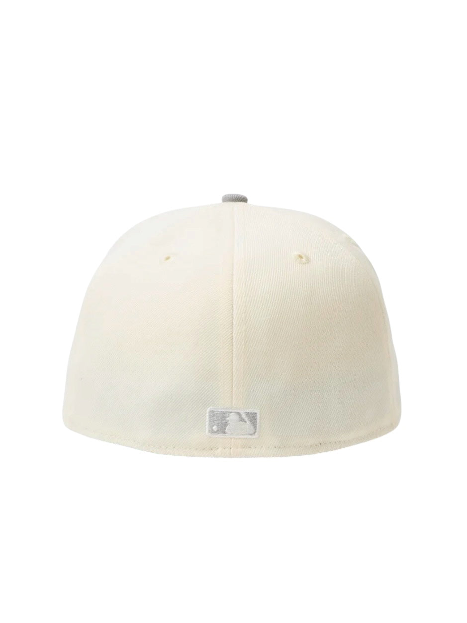 59FIFTY MLB 2-Tone ロサンゼルス・ドジャースクロームホワイト/グレー
