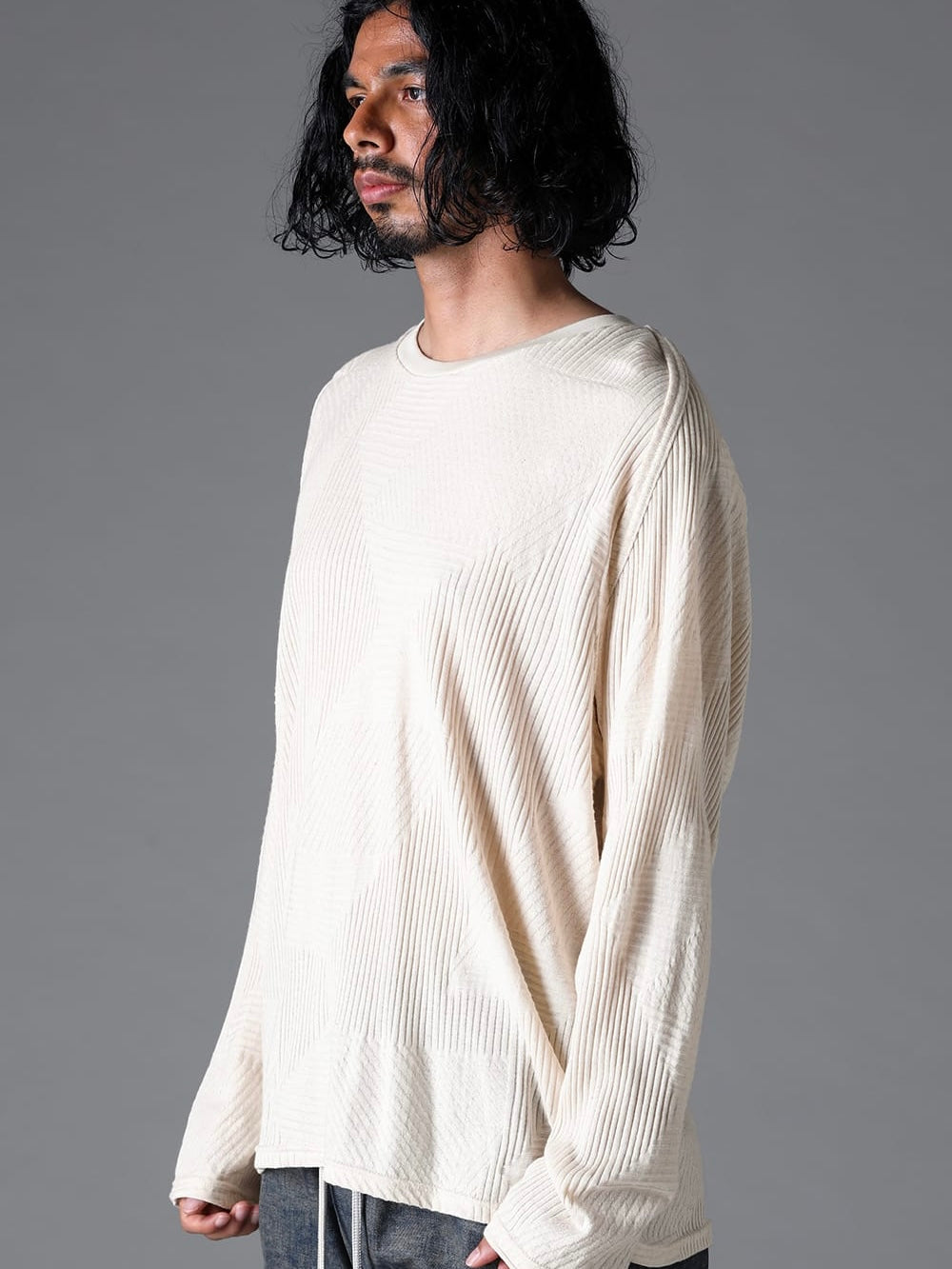 DEFORMED STRIPE PATTERN SHIVA LONG SLEEVE