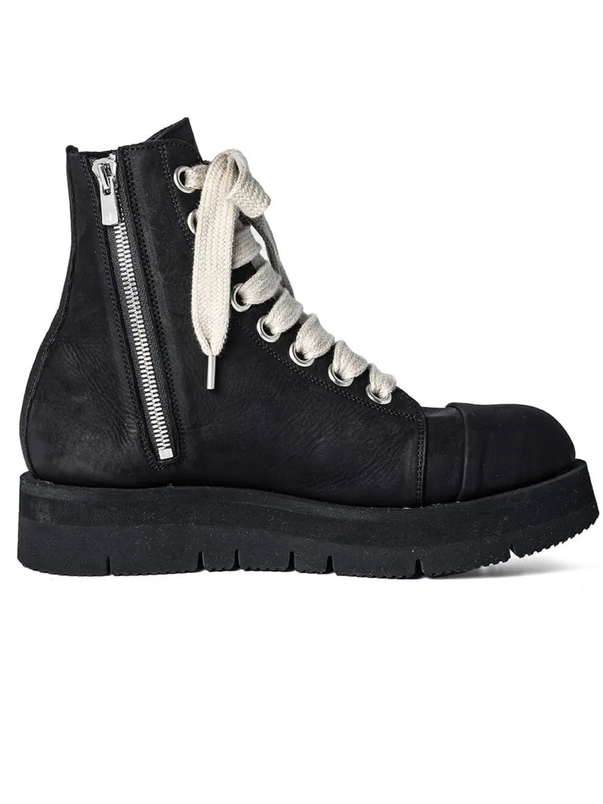 OILED NUBUCK BOOTS/BLACK×BLACK