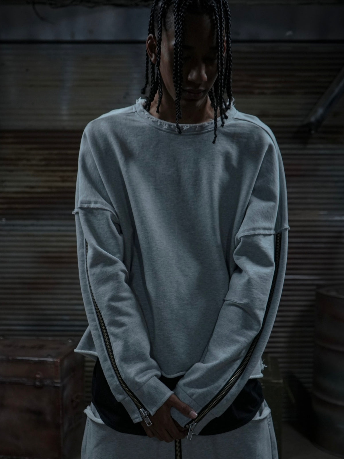 ZIPPER SWEAT(GRAY)