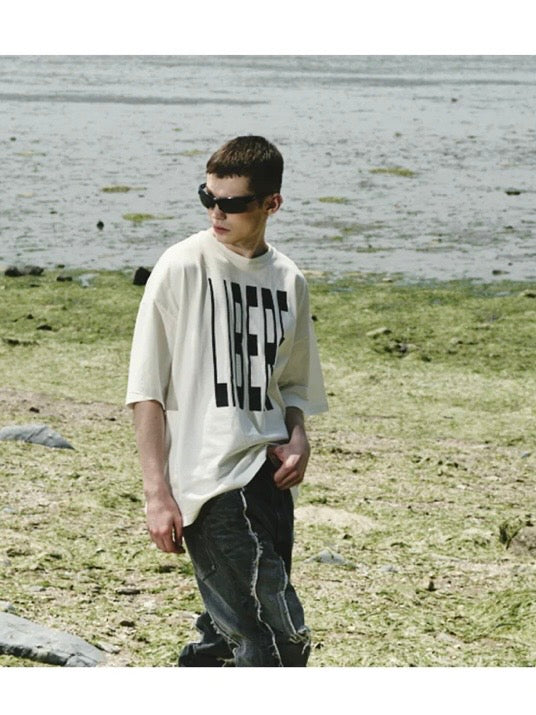 LIBERE LOGO T-SHIRTS / WHITE