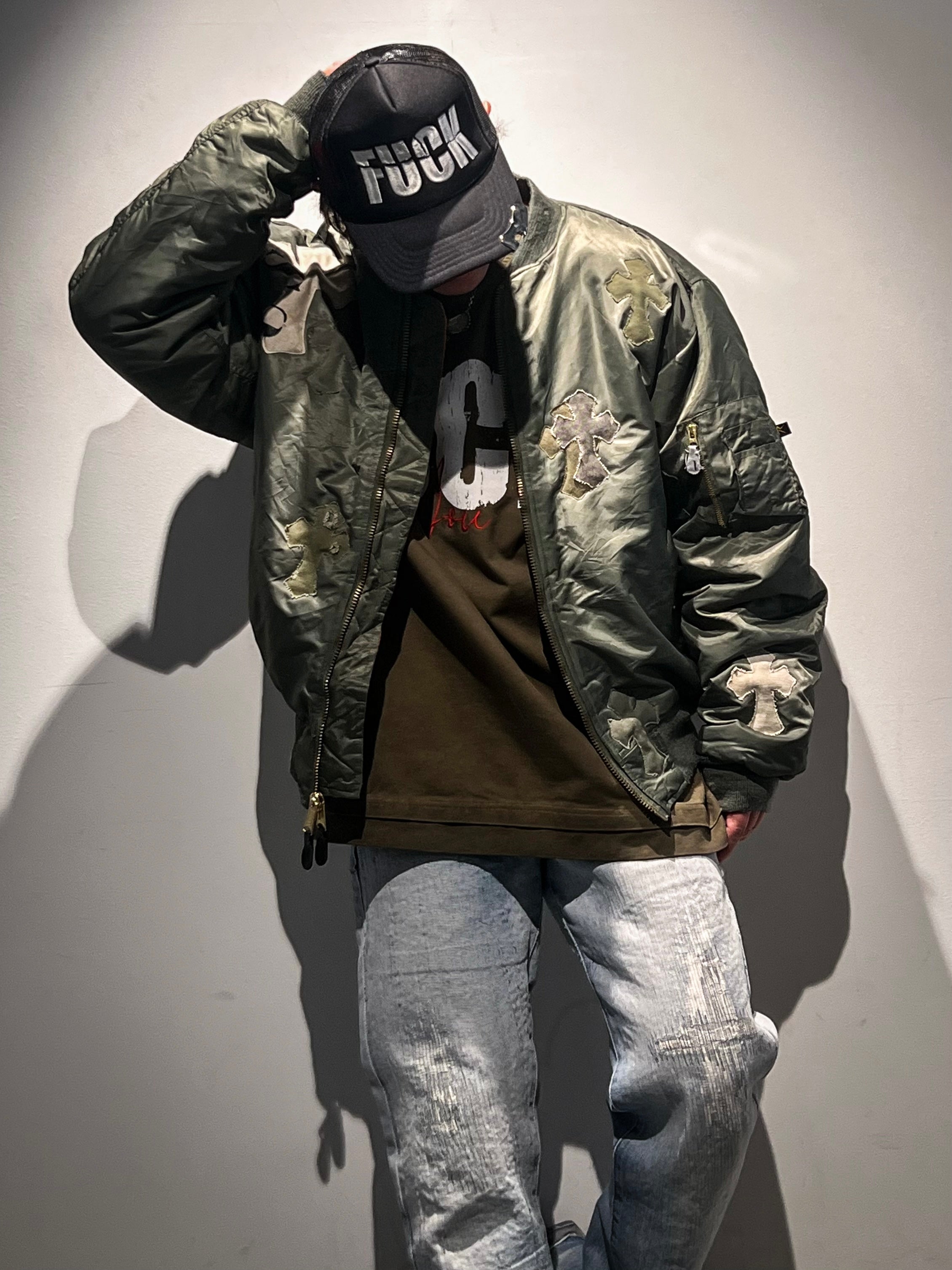 Cross Patch Over Size MAー1