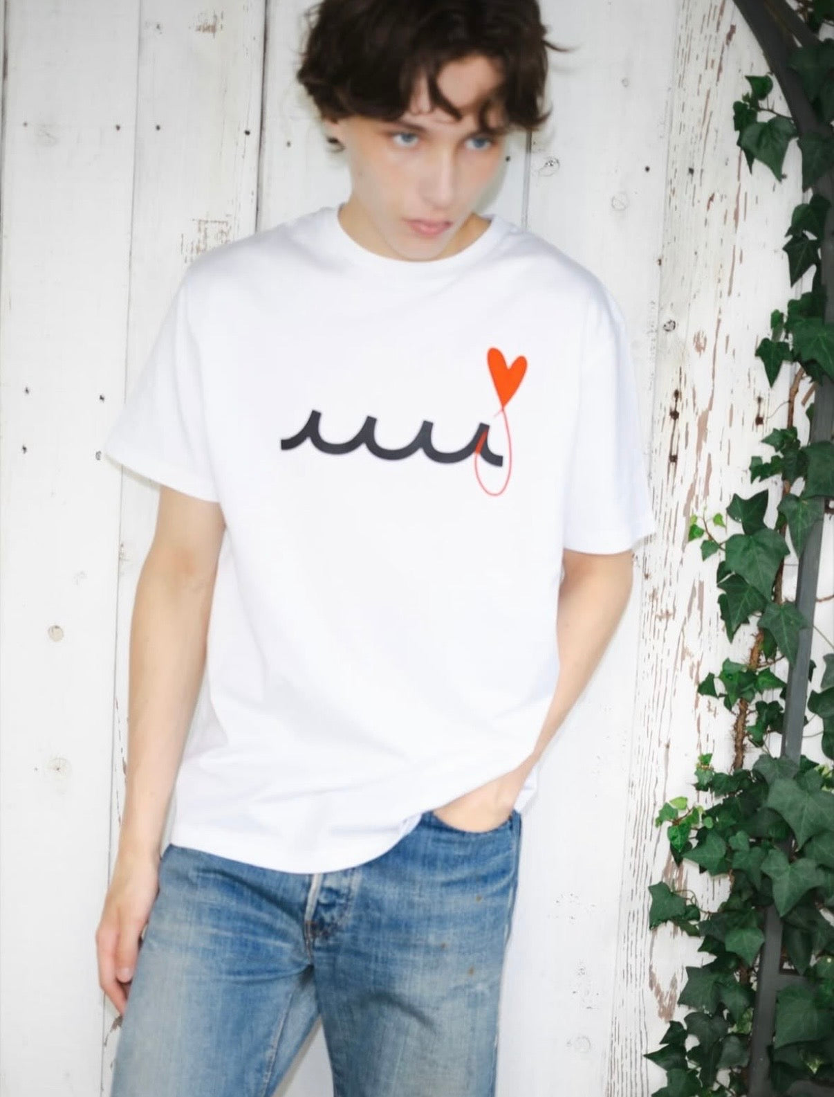 LEON×MAISON HONORE PARIS×MUTA MARINE 別注 ハートフィッシュ&ヴァーグ
/WHITE