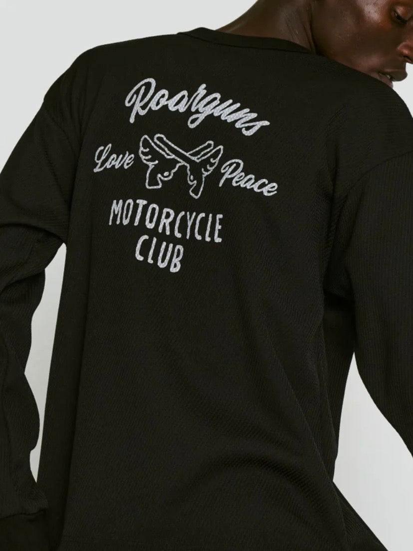 MOTOR CYCLE PRINT JERSEY T / BLACK