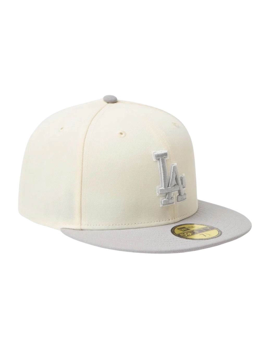 59FIFTY MLB 2-Tone ロサンゼルス・ドジャースクロームホワイト/グレー