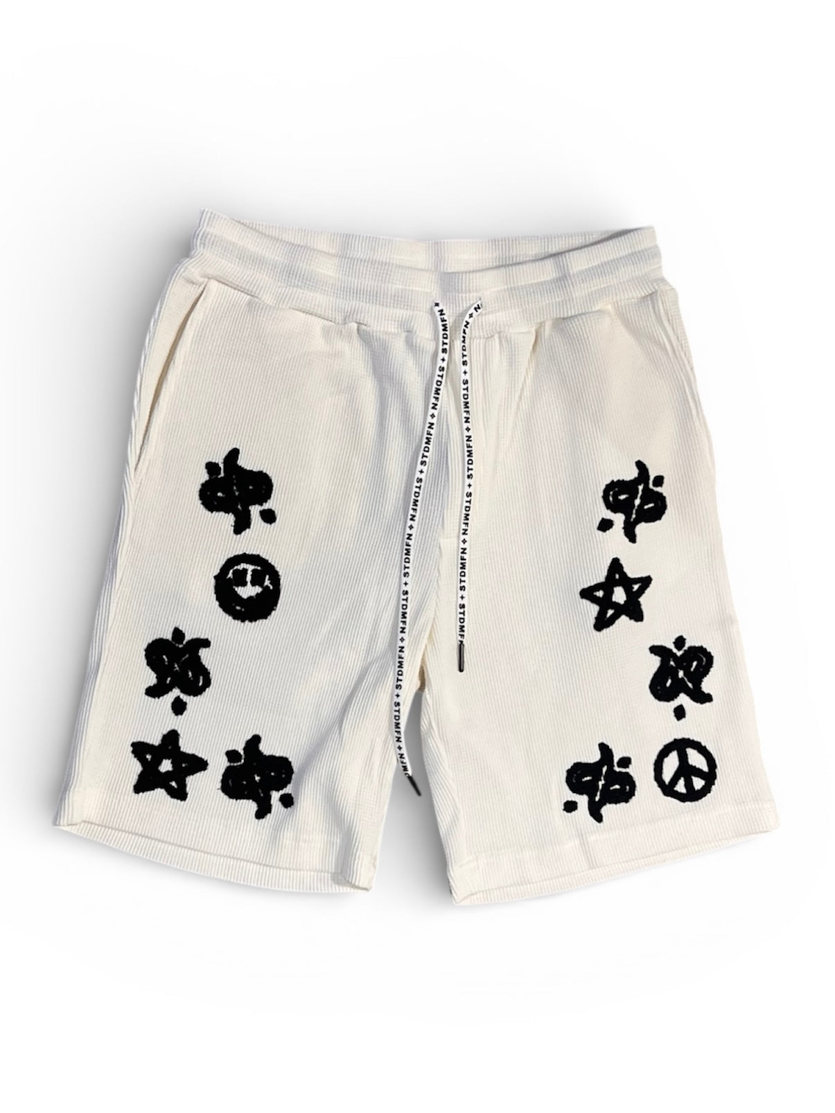 ヘビーウエイトコットンワッフルペイズリーサガラショートパンツ