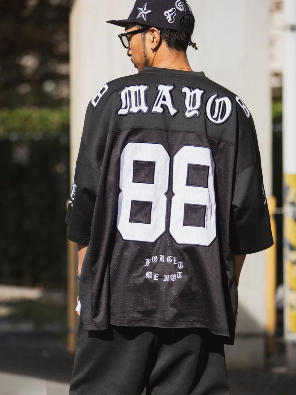 MAYO MESSAGE EMBROIDERY GAME SHORT SLEEVE SHIRT