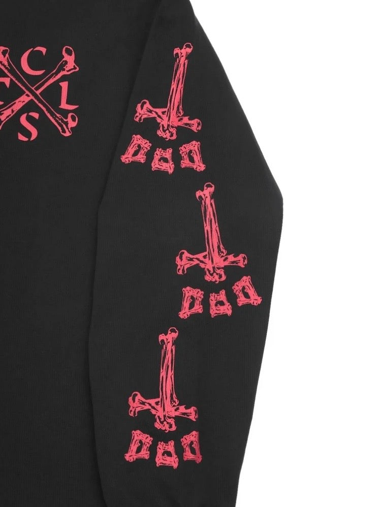 L/S TEE BONE CTLS(BLACK)