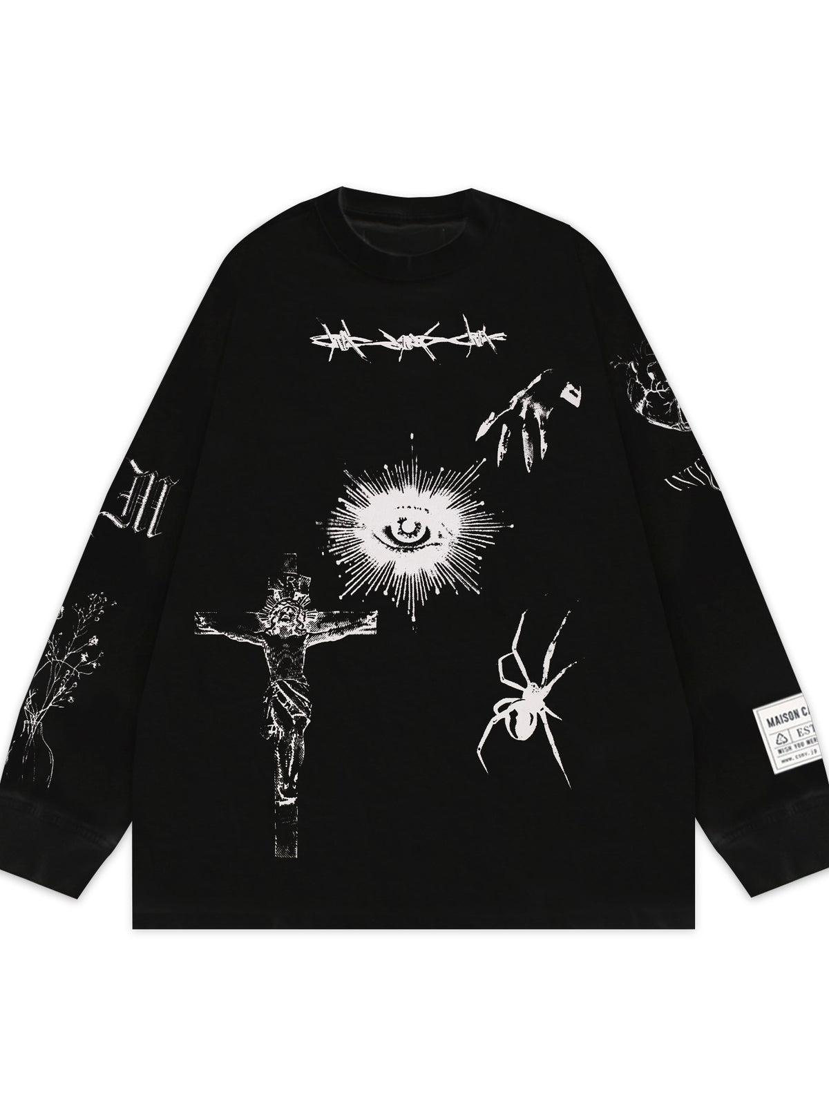 LONG SLEEVE TEE PRAYER(BLACK)