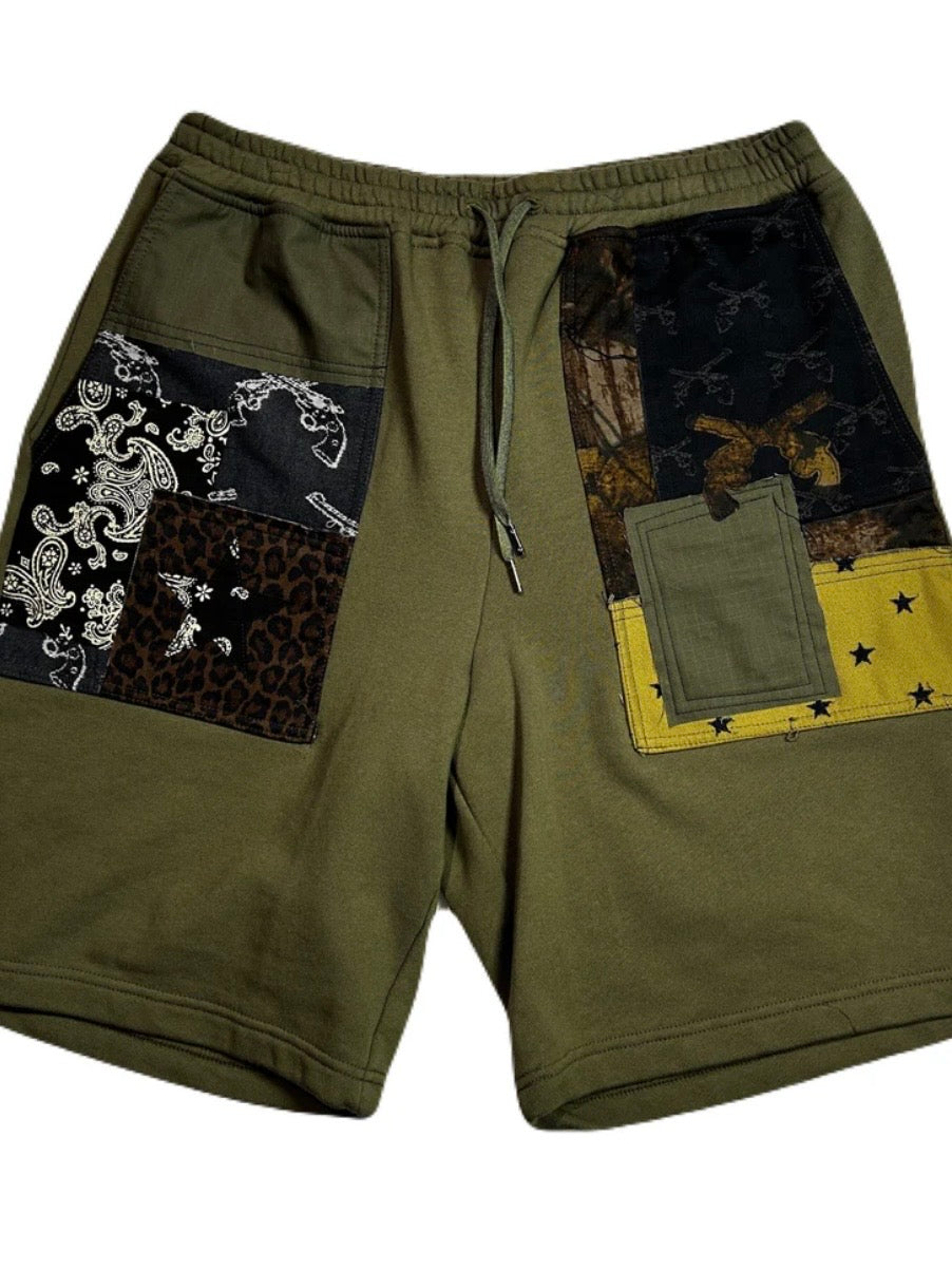PATCH WORK REMAKE SHORTS