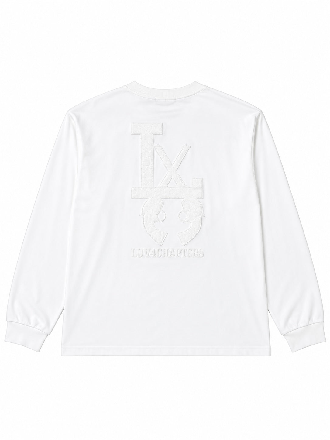 LA FUR PRINT L/S T-SHIRT(WHITE×WHITE)