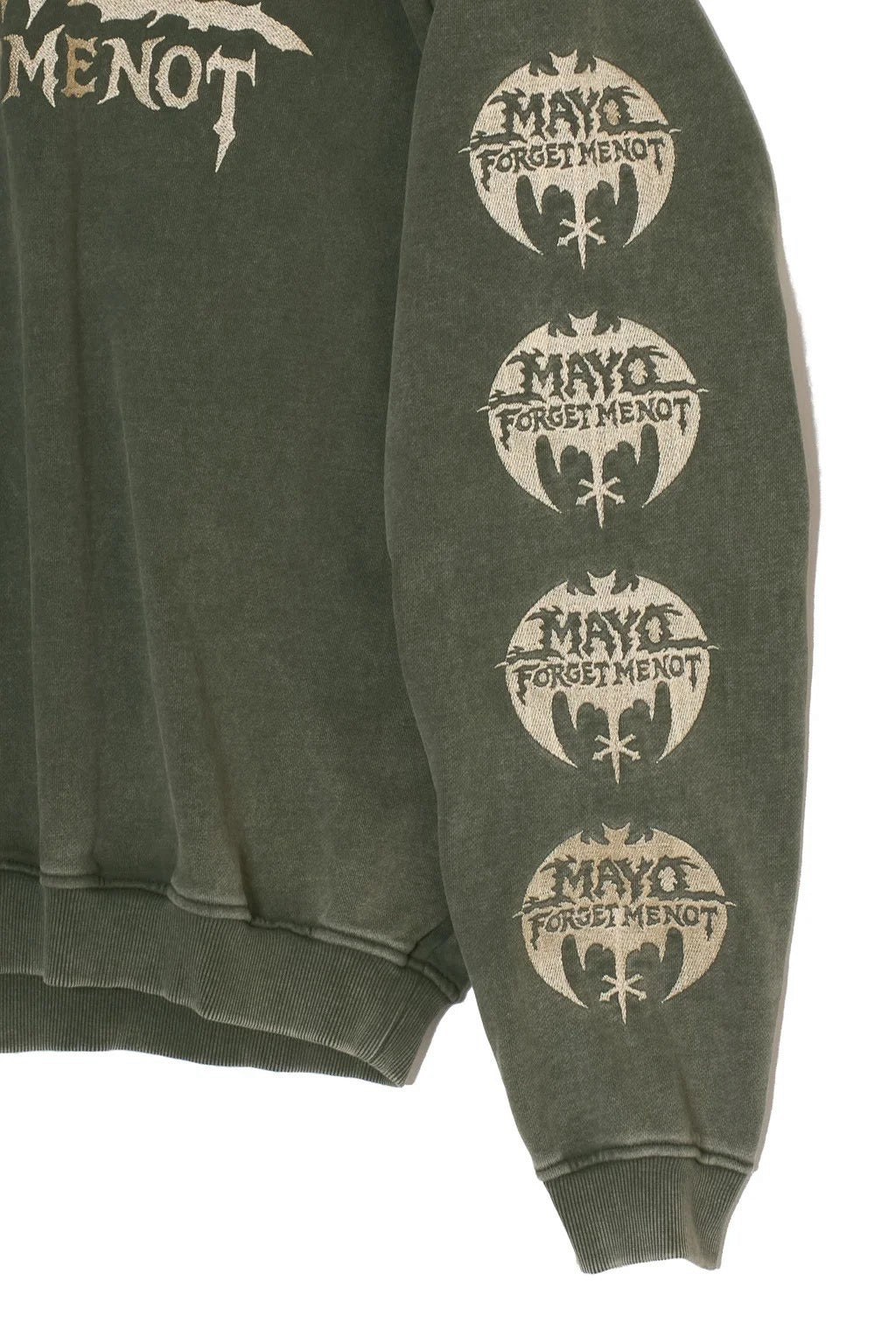 MAYO BANDANA SKULL EMBROIDERY CREW NECK SWEAT
/GREEN