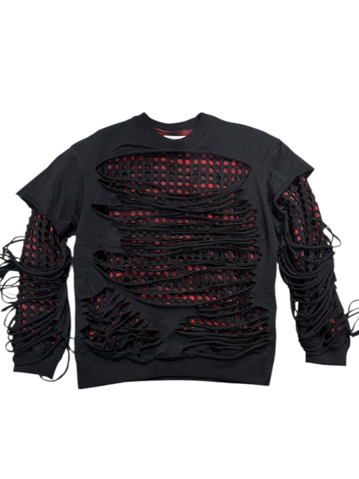 CUT HOLE SWEAT PULLOVER