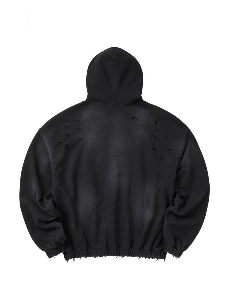 FULL SPEED ZIP HOODIE / BLACK