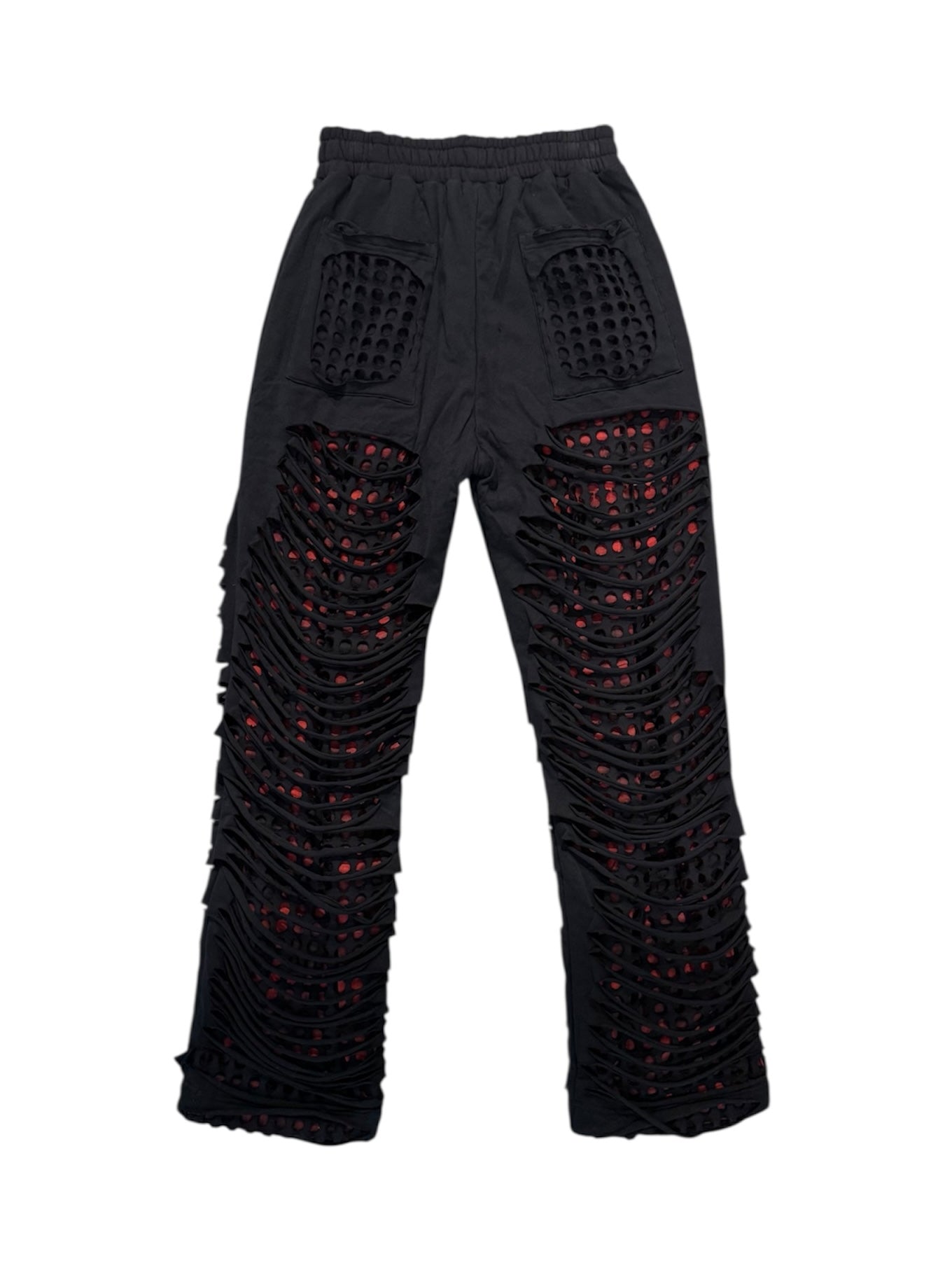 CUT HOLE SWEAT PANTS