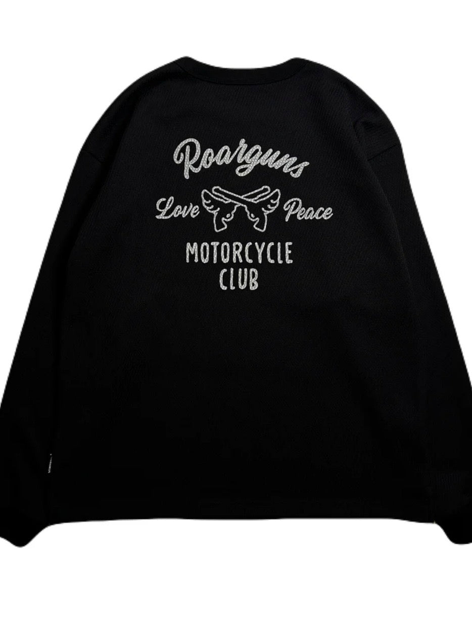 MOTOR CYCLE PRINT JERSEY T / BLACK