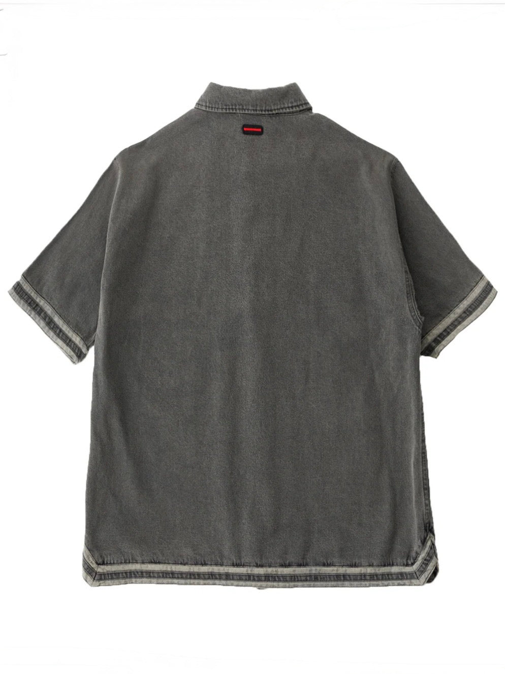 DENIM WARM UP SHIRTS/BLACK