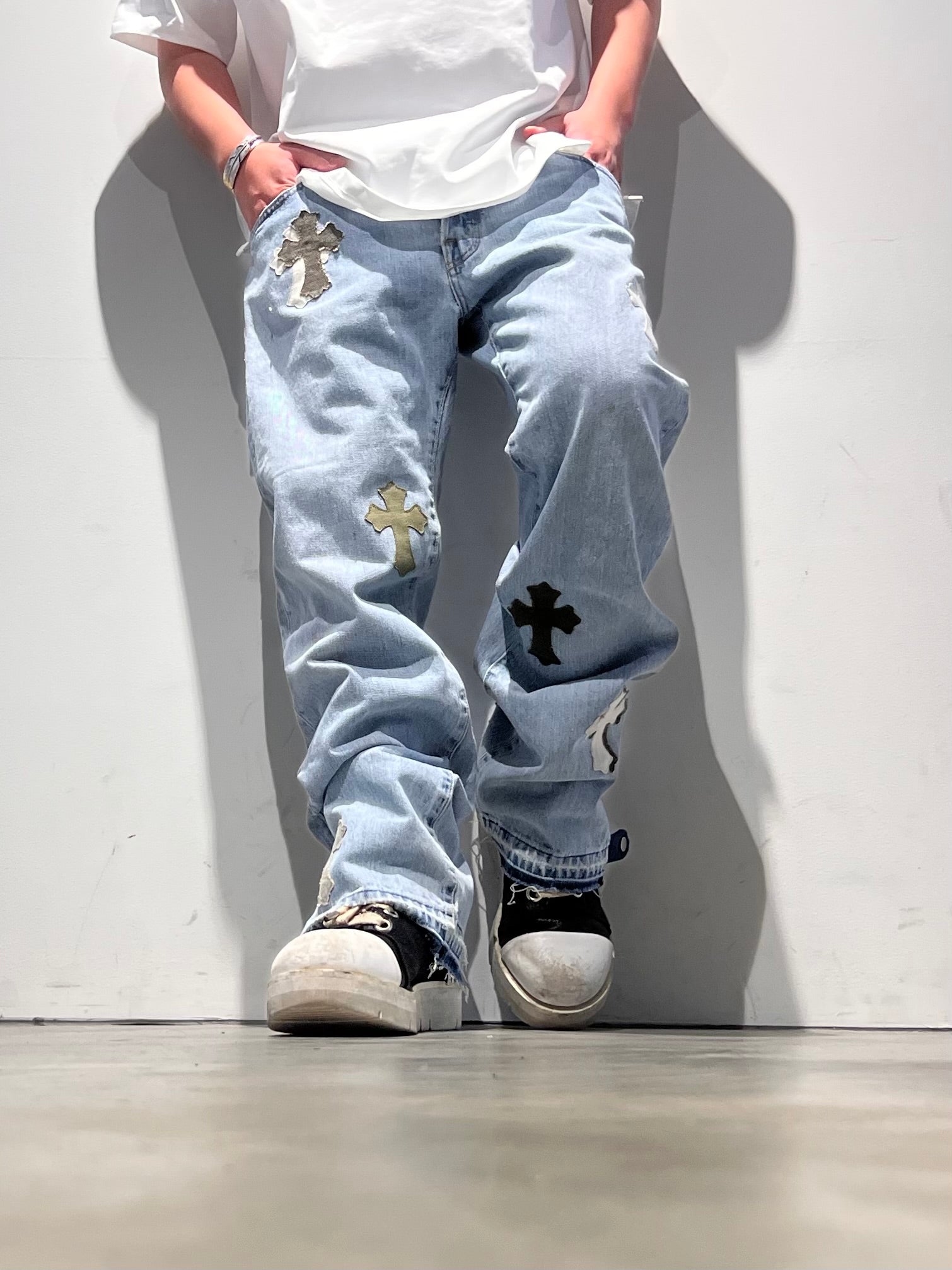 REMAKE CROS PATCH 2WAY DENIM