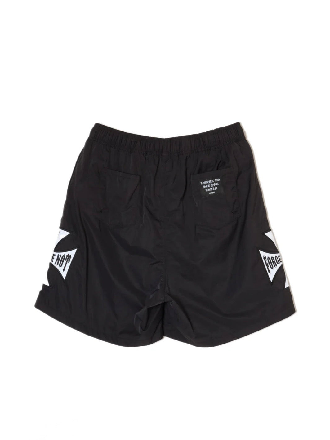 RION CROSS EMBROIDERY 2WAY NYLON SHORTS
