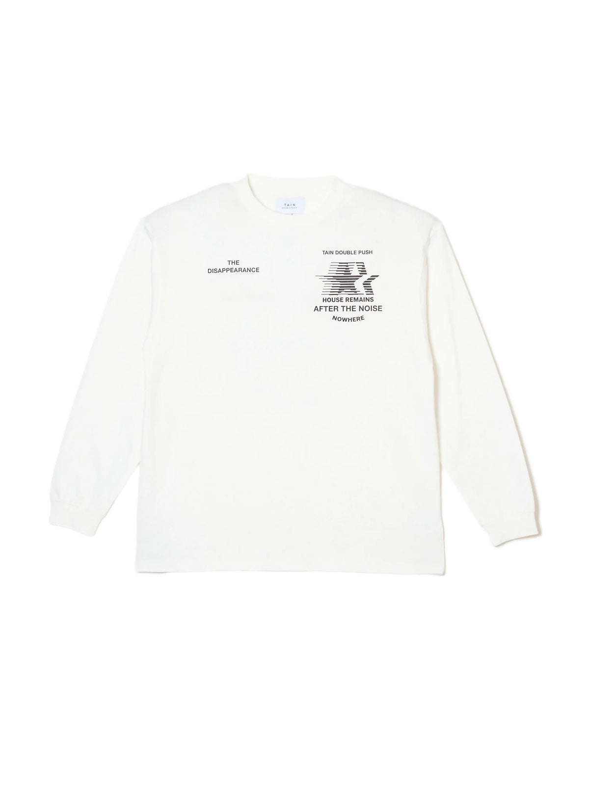 THE DISAPPEARANCE LONG SLEEVE T-SHIRTS / WHITE