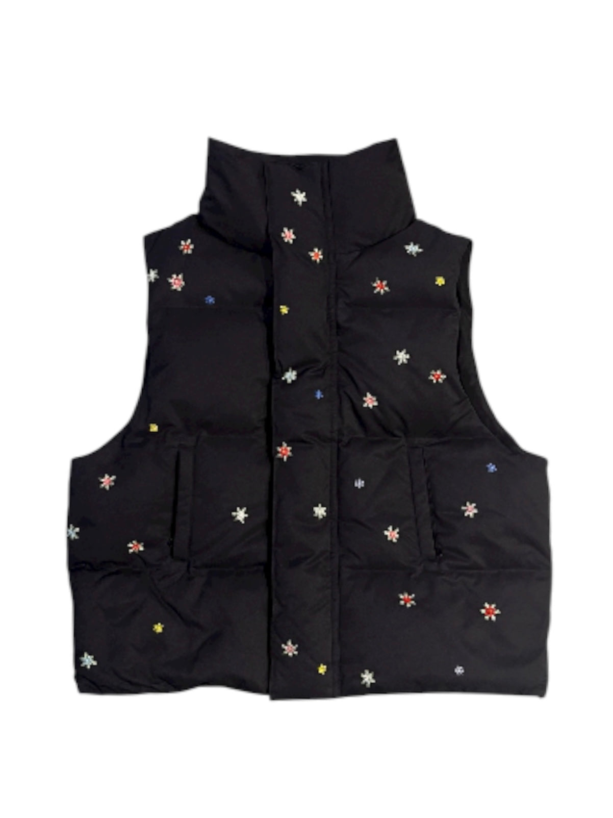 HAND GARDEN EMBROIDERY DOWN VEST
