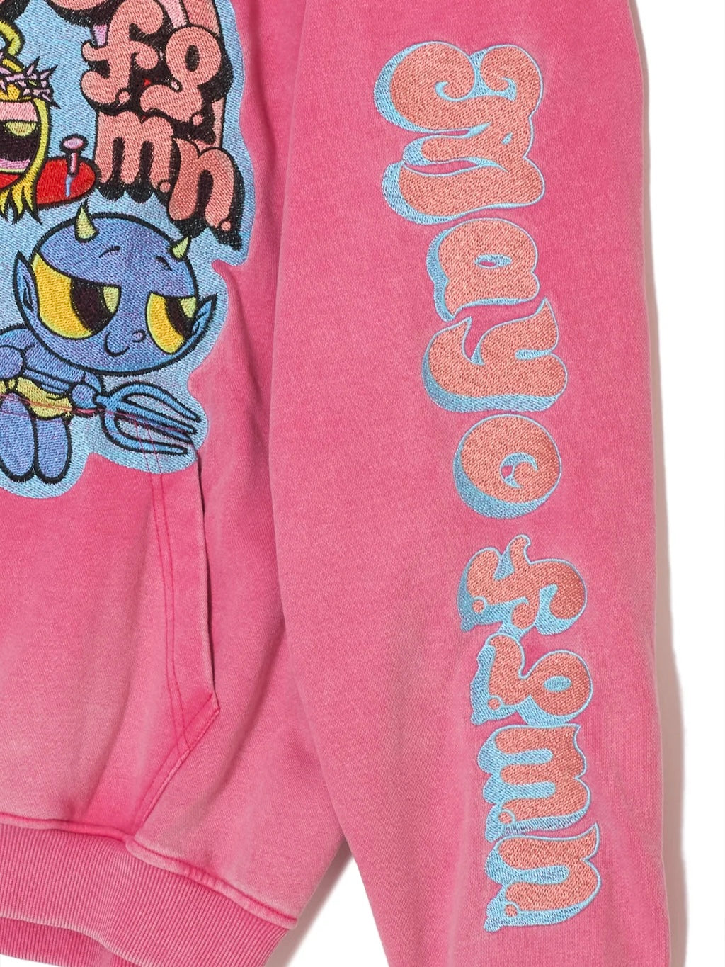 POWERPUFF MAYO EMBROIDERY HOODIE(PINK)
