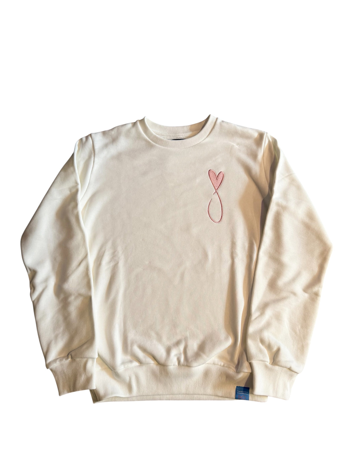 Tiphanie Big Logo Sweat/WHITE×PINK